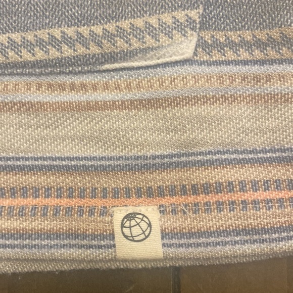 Free Planet striped pullover sweatshirt lightweight cotton club oversized - Picture 3 of 7